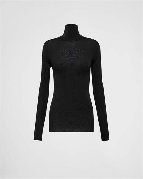 prada cardigan sale|Prada turtleneck sweater.